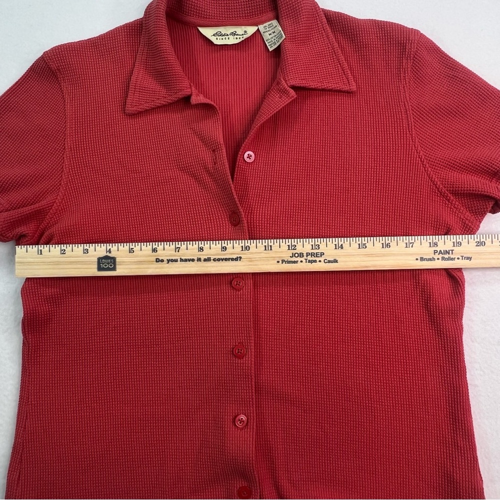 Eddie Bauer - Vintage Pink Short Sleeve Buttoned Polo Shirt - Women’s - M - Picture 6 of 7